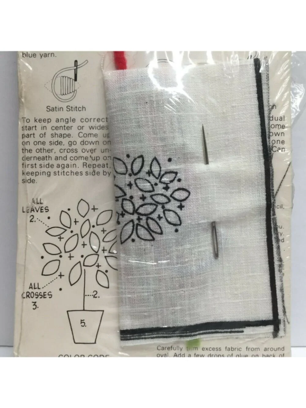 The Kit Bit Stitchery Miniatures Easy To Do Craft Flower Pot Bouquet